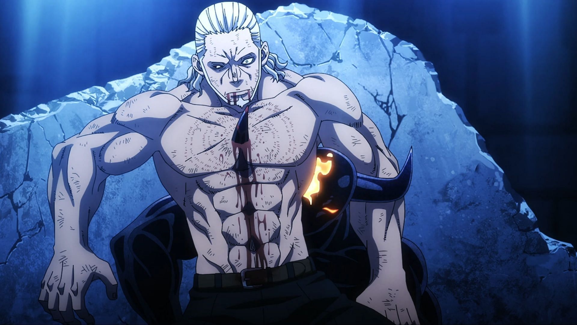 Leonard Burns attacked by his Doppelgänger (Image via David Production)